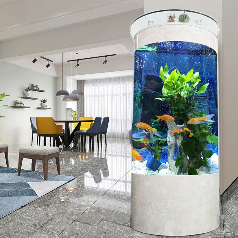 Aquarium Xxl - DSA light luxury semi-circular fish tank