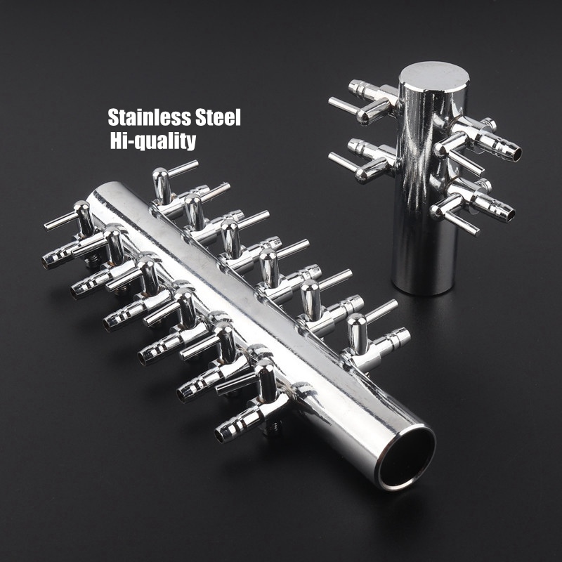 Aquarium Fish Quarantine - 4~12 Ways 19mm-5mm Stainless Steel Air