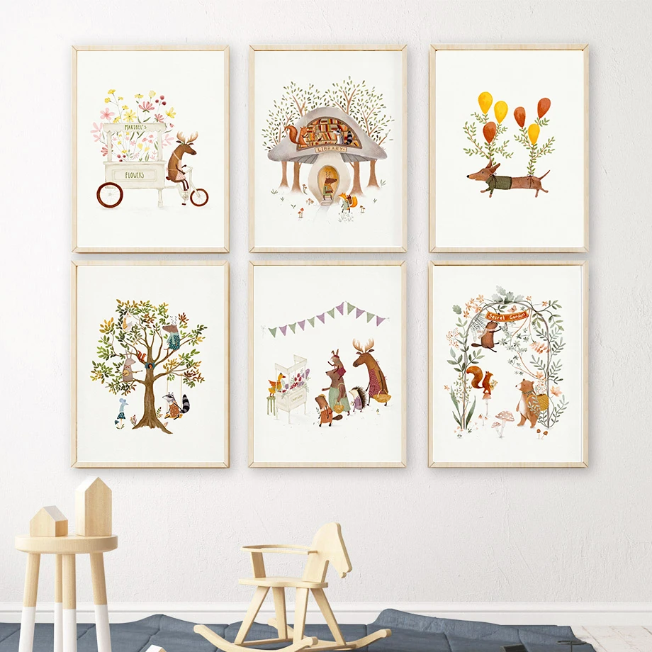 Cute Woodland Animals Illustra - Live Plant Fertilizer recension och pris