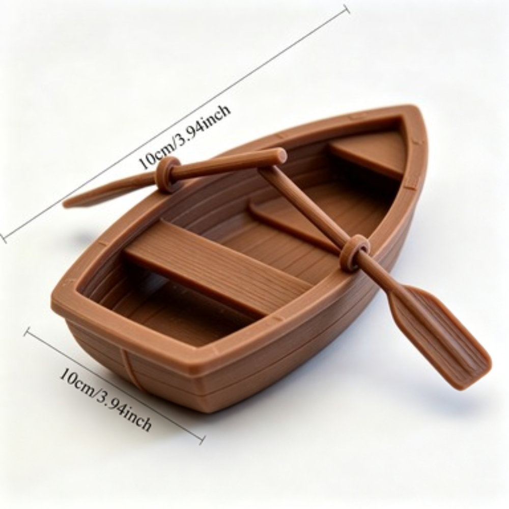 Mini Double Oar Wooden Boat Aq - Aquarium Fish For Sale Online recension och pris