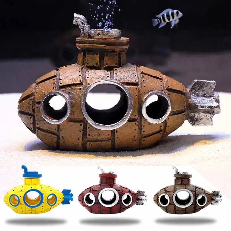 Resin Submarine Ornaments Aqua - Aquarium Fish For Sale Online recension och pris