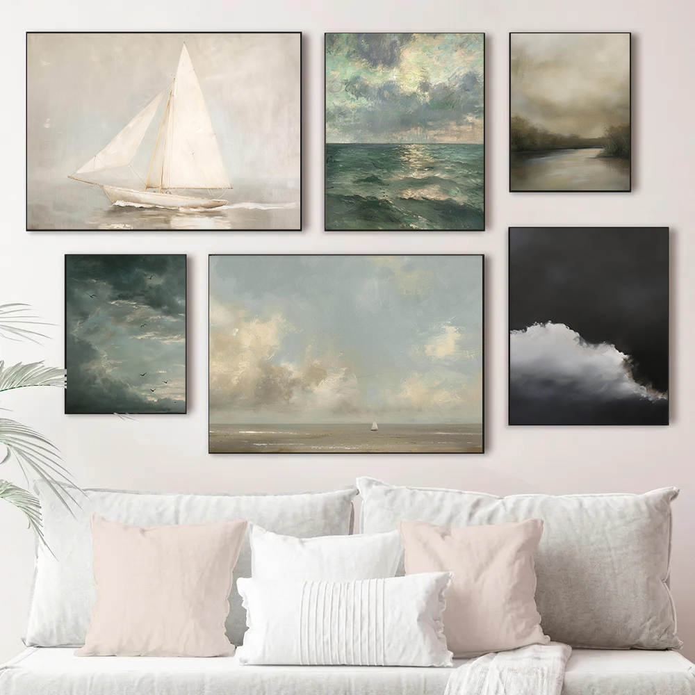 Vintage Cloud Landscape Art Po - Live Plant Fertilizer recension och pris