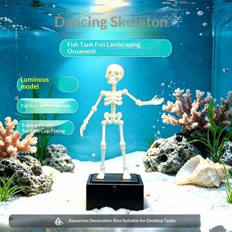 3D Printed Dancing Skeleton Aq - Aquarium Fish Youtube recension och pris
