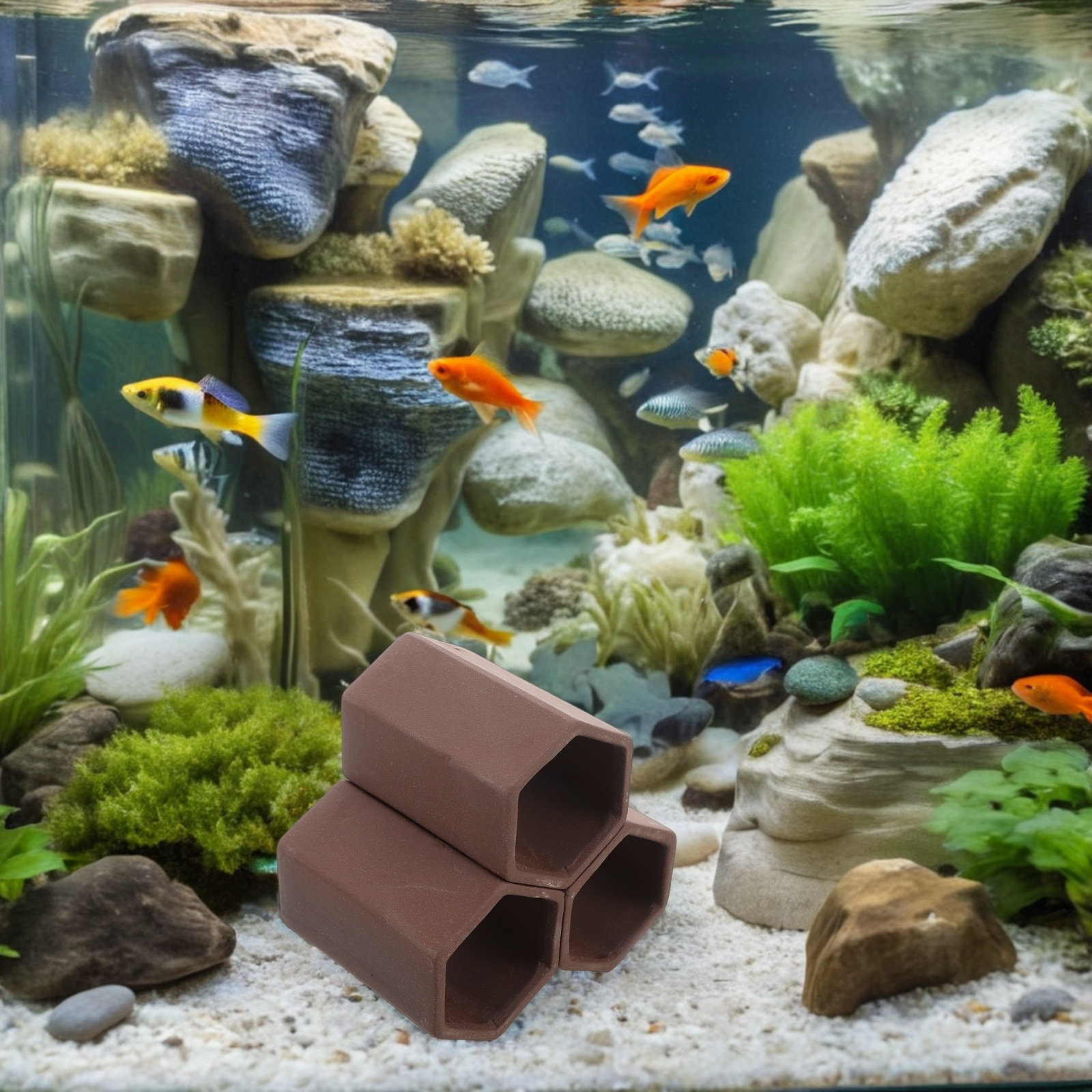 Pottery Aquarium Shrimp Hideou - Aquarium Fish Hiding Spot recension och pris